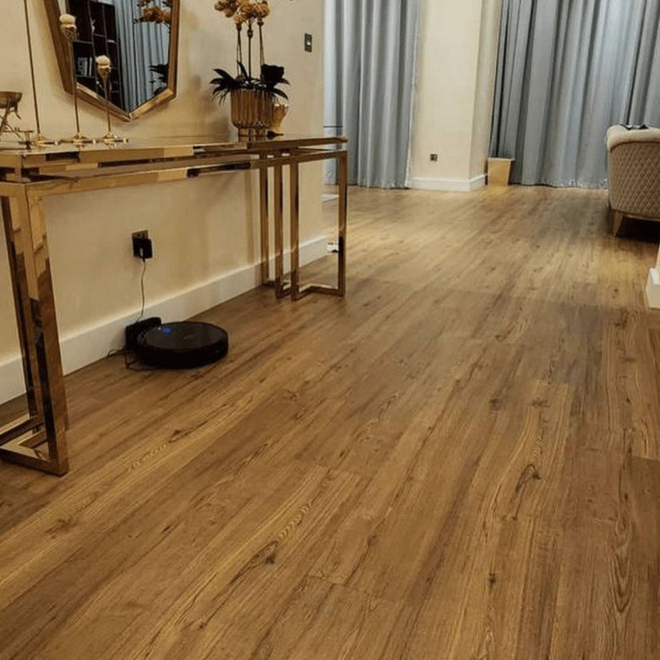 Chestnut Oak LVT Flooring's Dazzling 0.5mm Wear Layer - AlUmaima Interiors