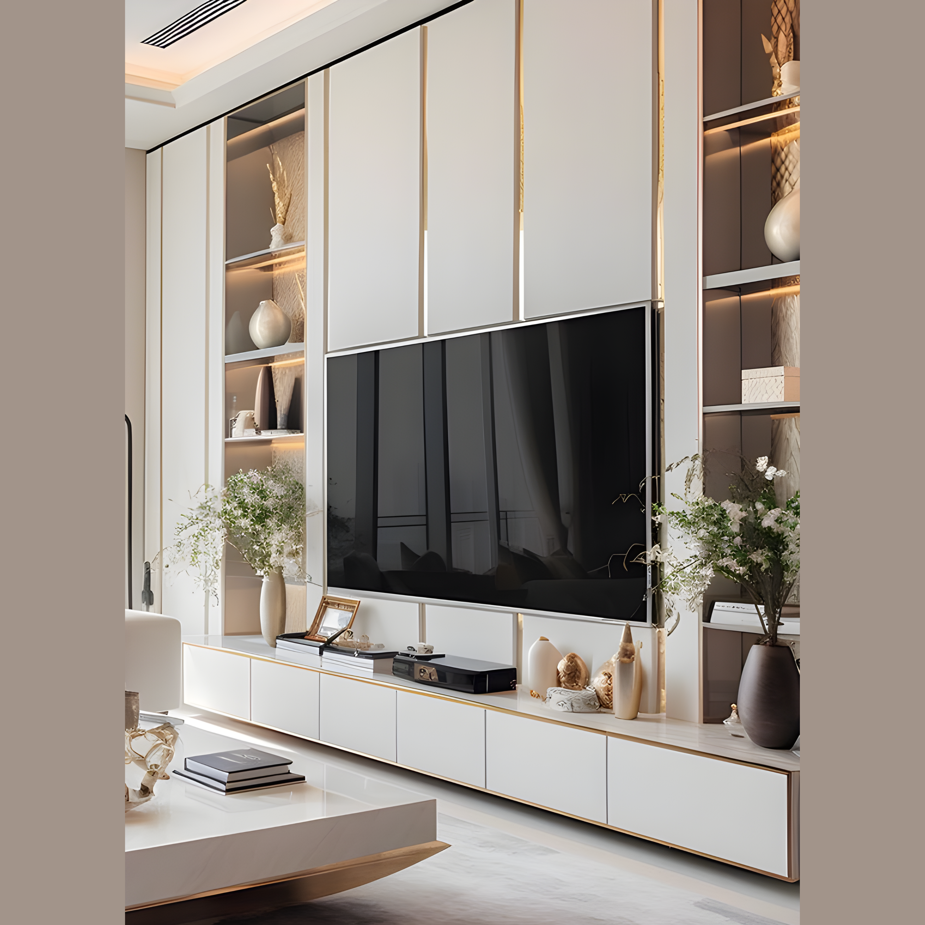 Customize Media Wall Design - AlUmaima Interiors