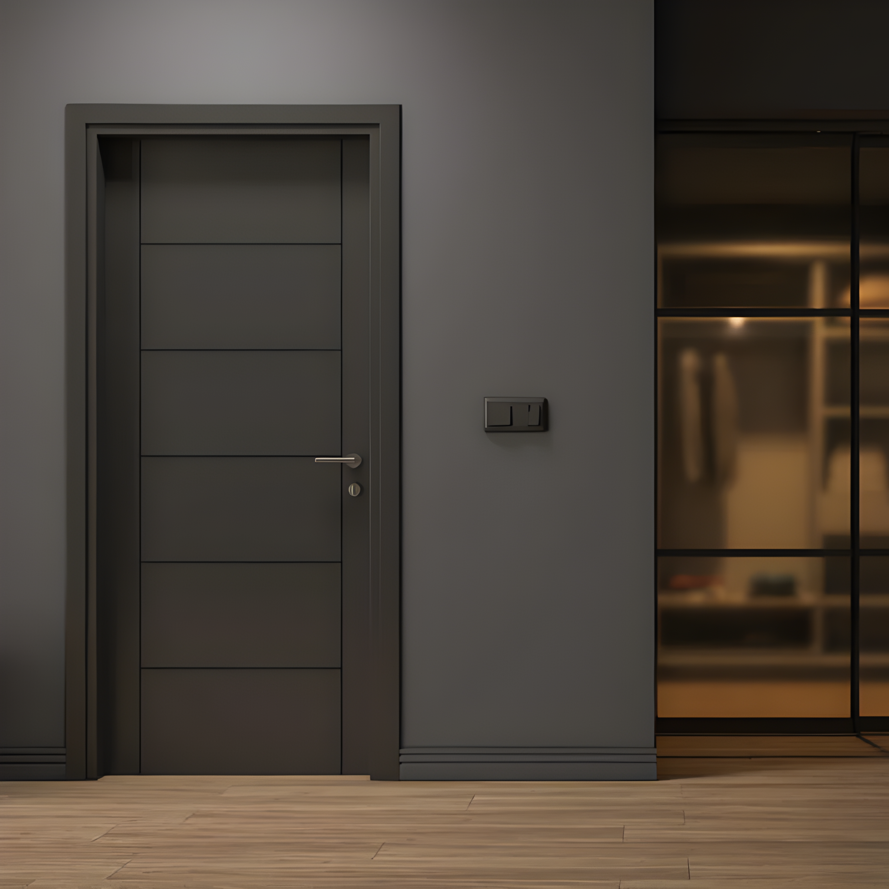 Darken Modren Door Design - AlUmaima Interiors