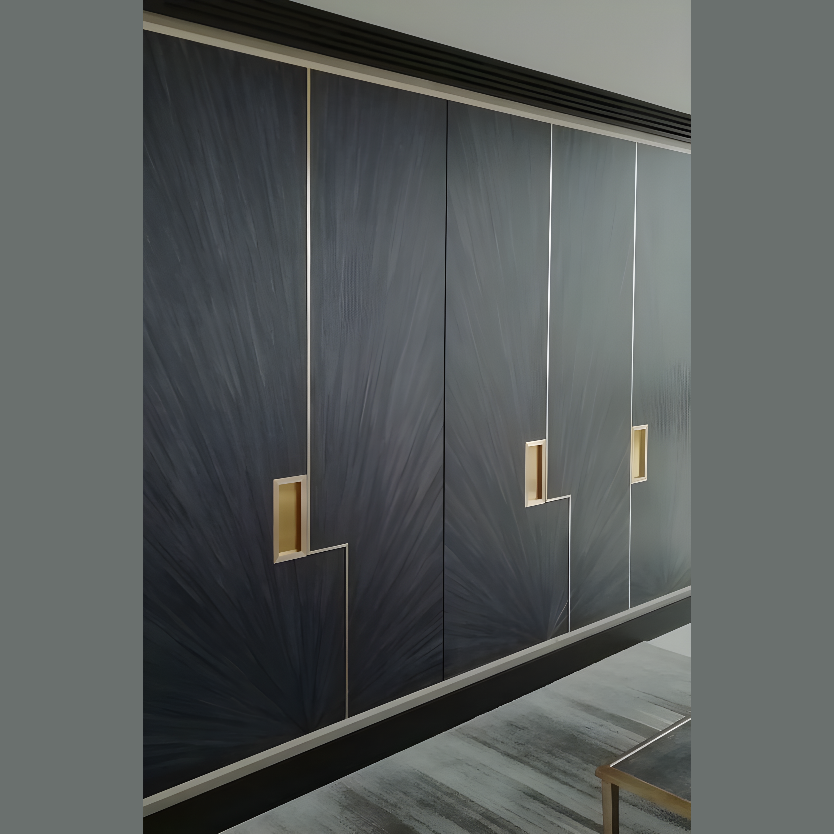 Fancy Blackish Wardrobe - AlUmaima Interiors