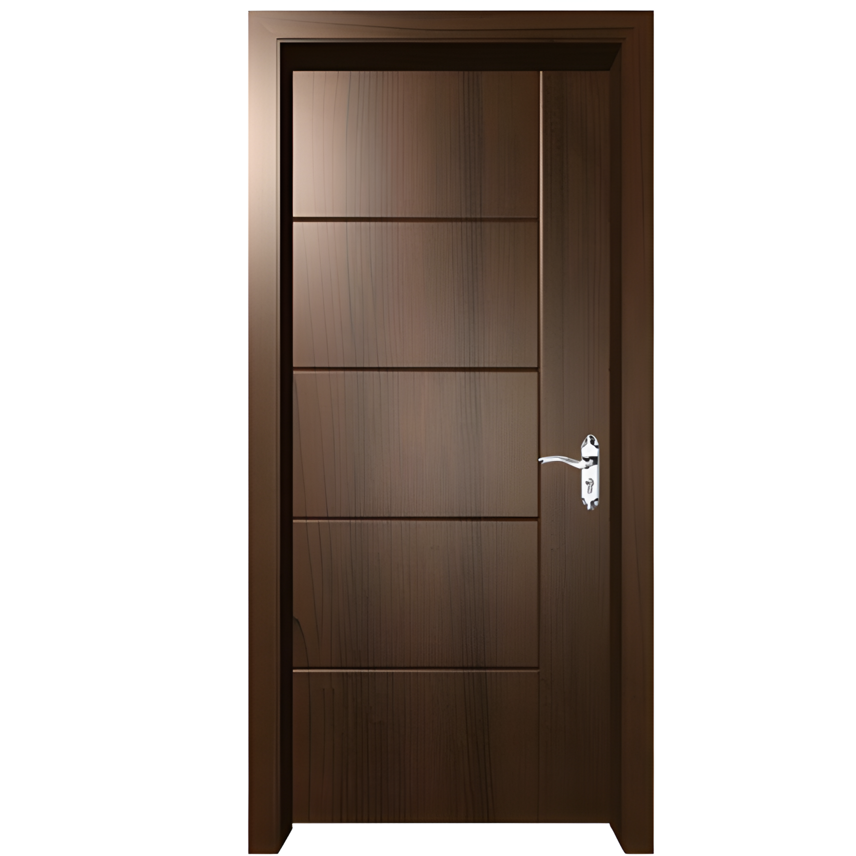 Interior Wooden Brown Painting Door - AlUmaima Interiors