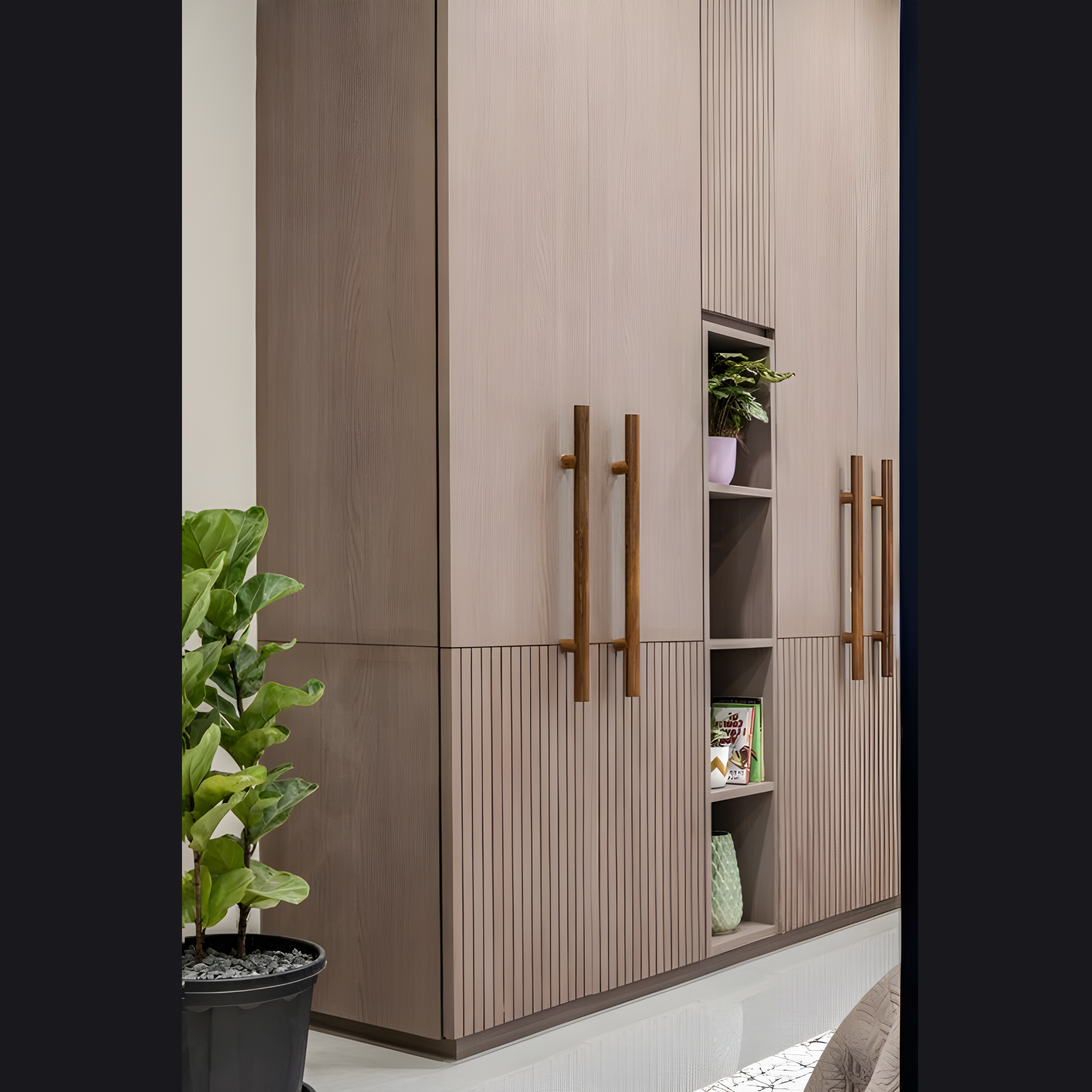 Long Design  Wardrobe - AlUmaima Interiors