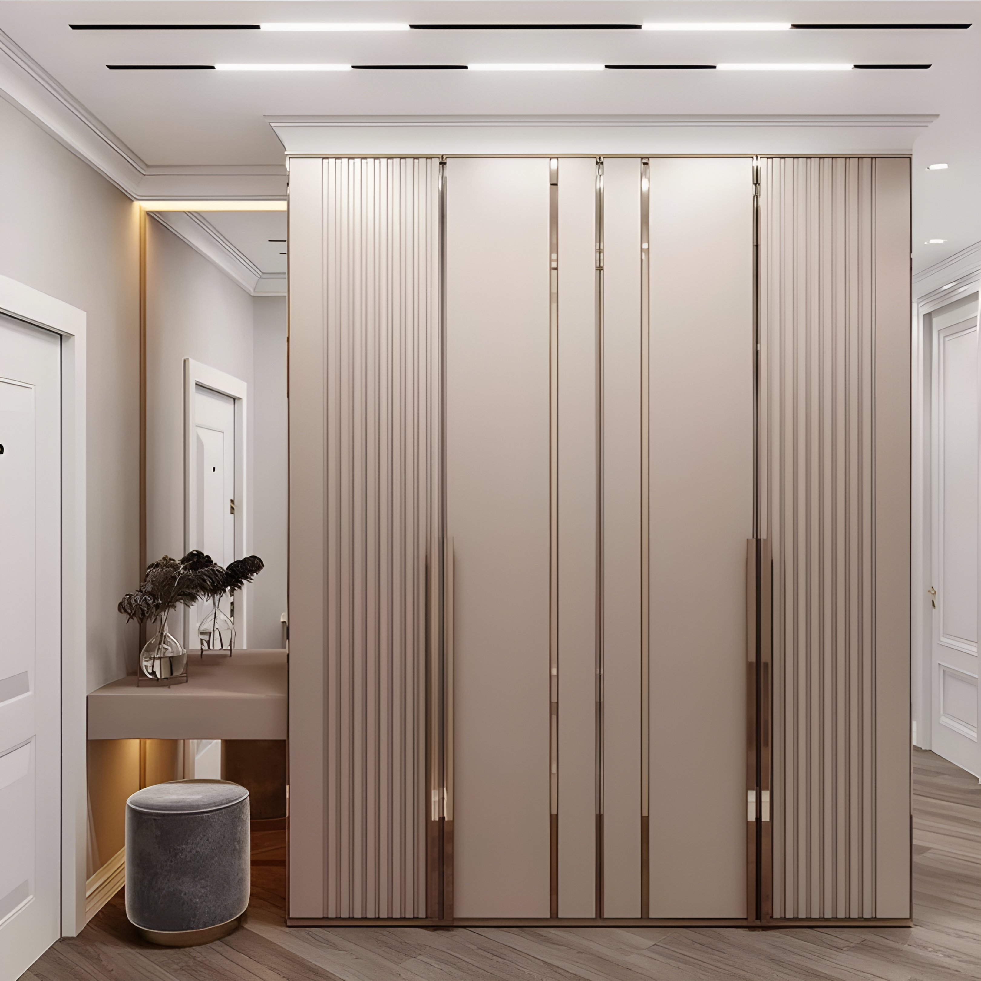 Mirror Touch Wardrobe Design - AlUmaima Interiors