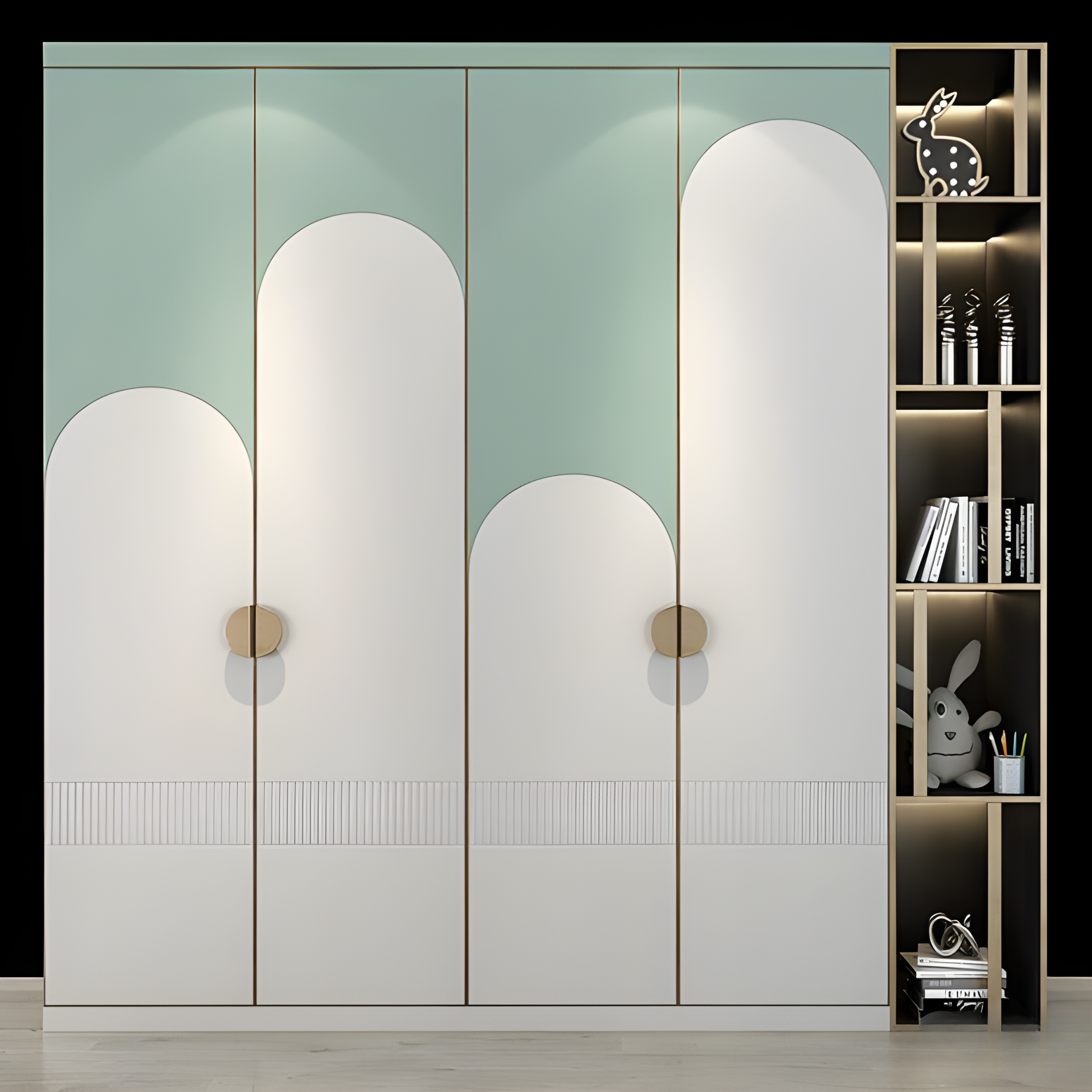 Modern Minimalist Children_s Wardrobe - AlUmaima Interiors