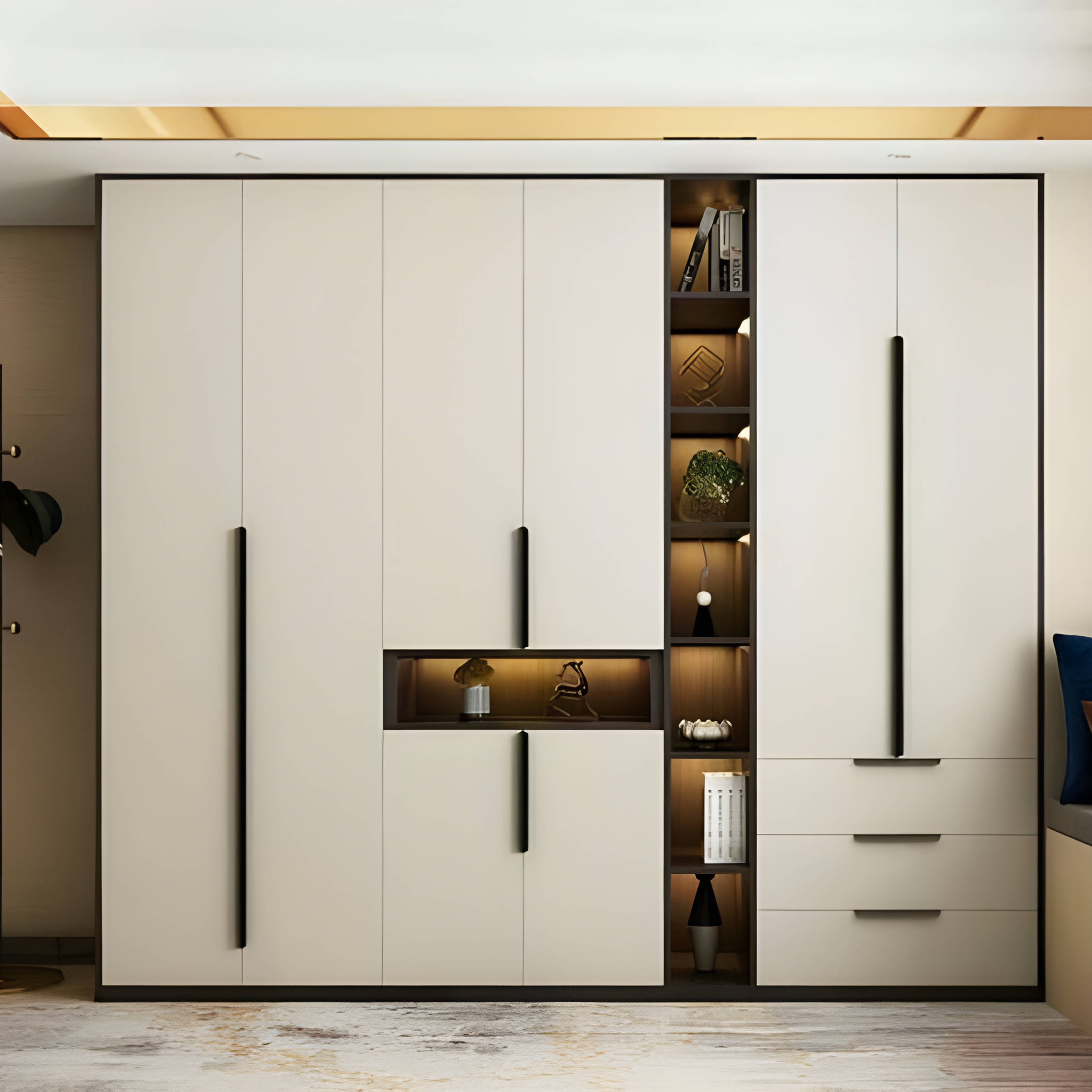 OffWhite Latest Design Wardrobe - AlUmaima Interiors