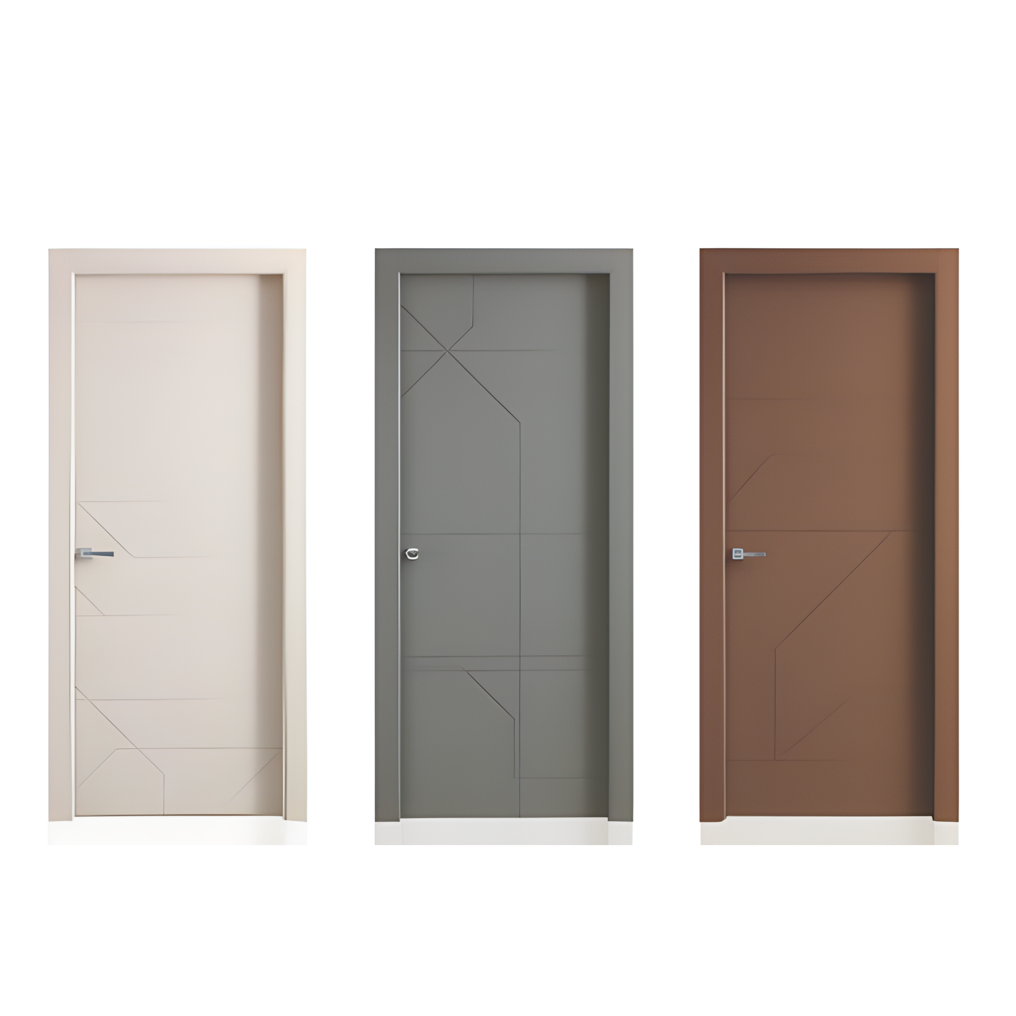 PVC Coated Wooden Door - AlUmaima Interiors