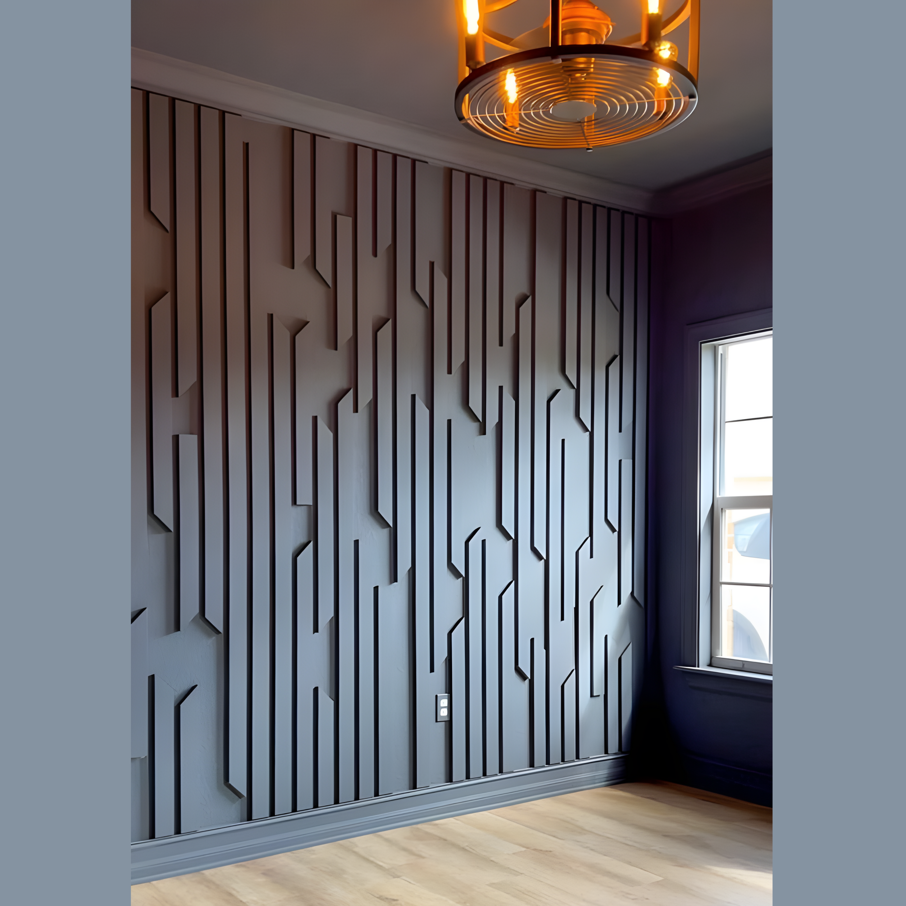 Painted Decorative Mirror Wall - AlUmaima Interiors