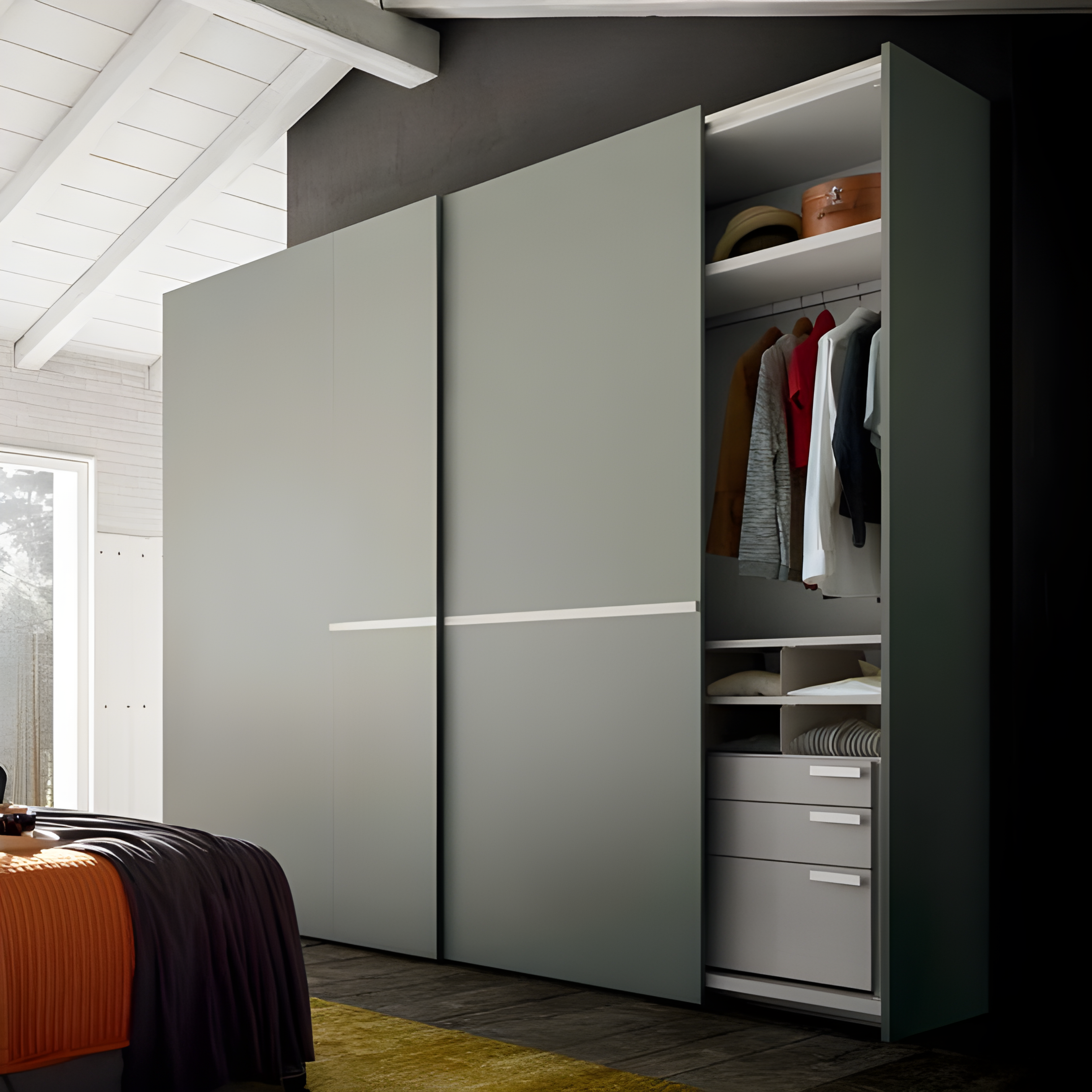 Relling Latest Design Fancy Wardrobe - AlUmaima Interiors