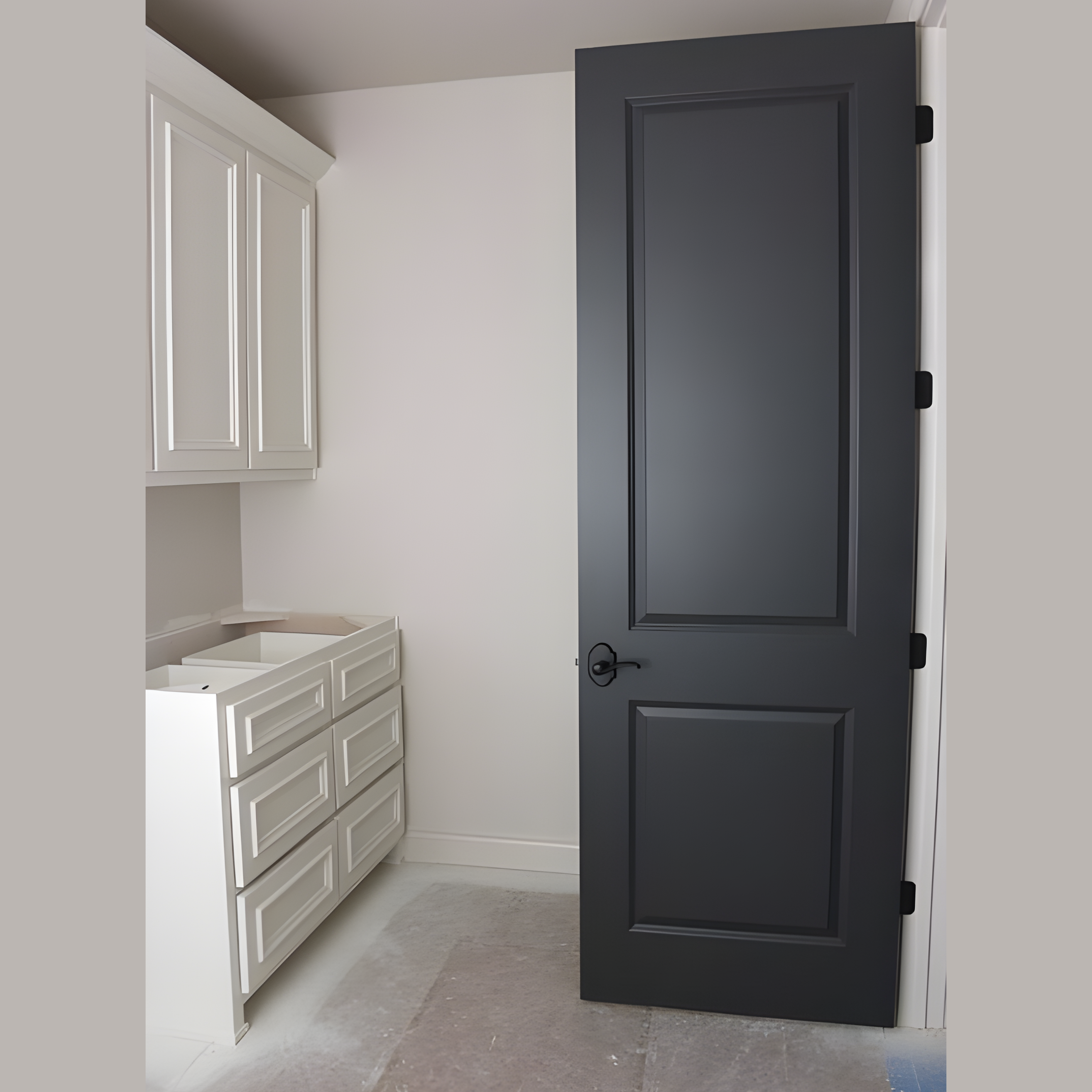 Shaded Blakish Room Door - AlUmaima Interiors