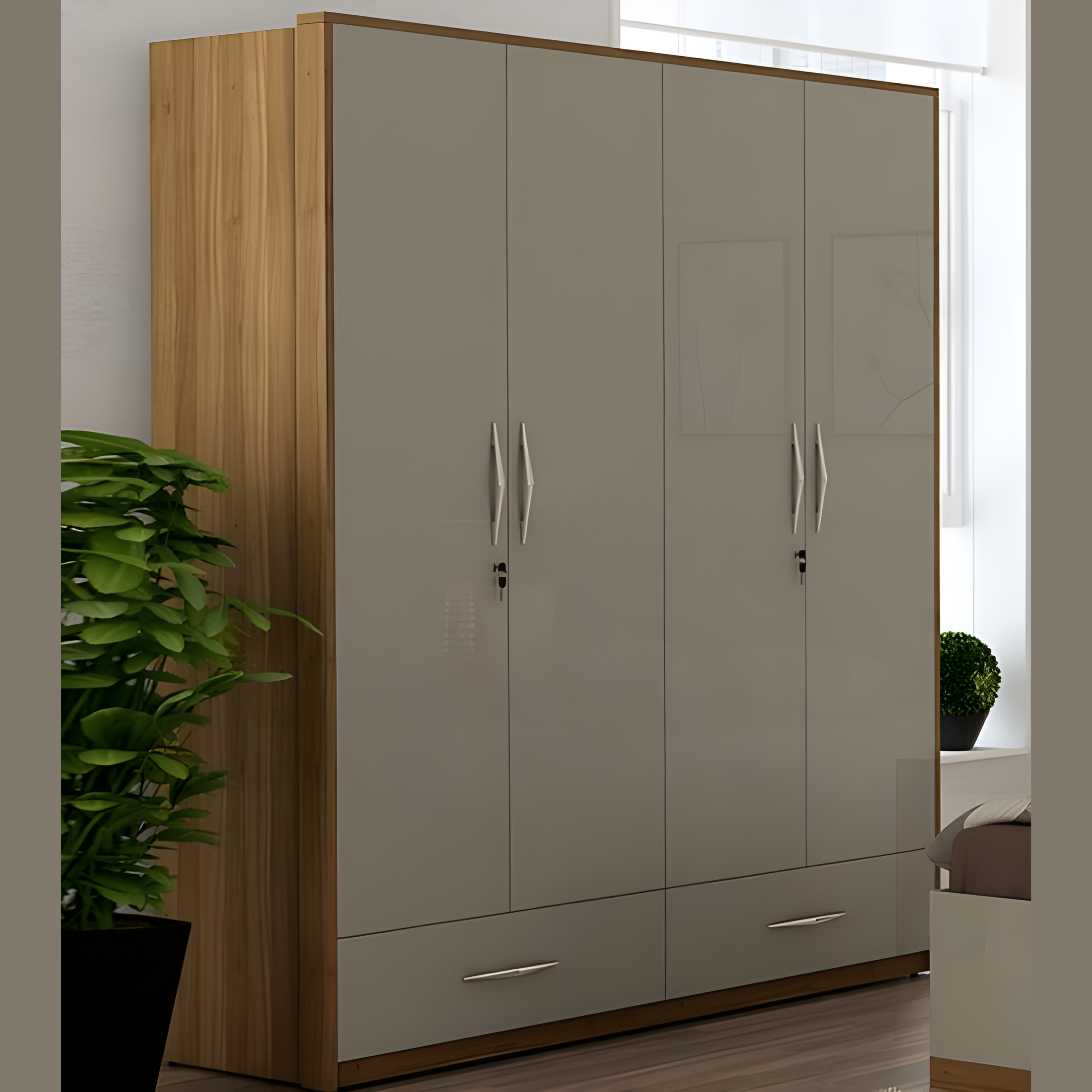 Simple Traditional Wardrobe - AlUmaima Interiors