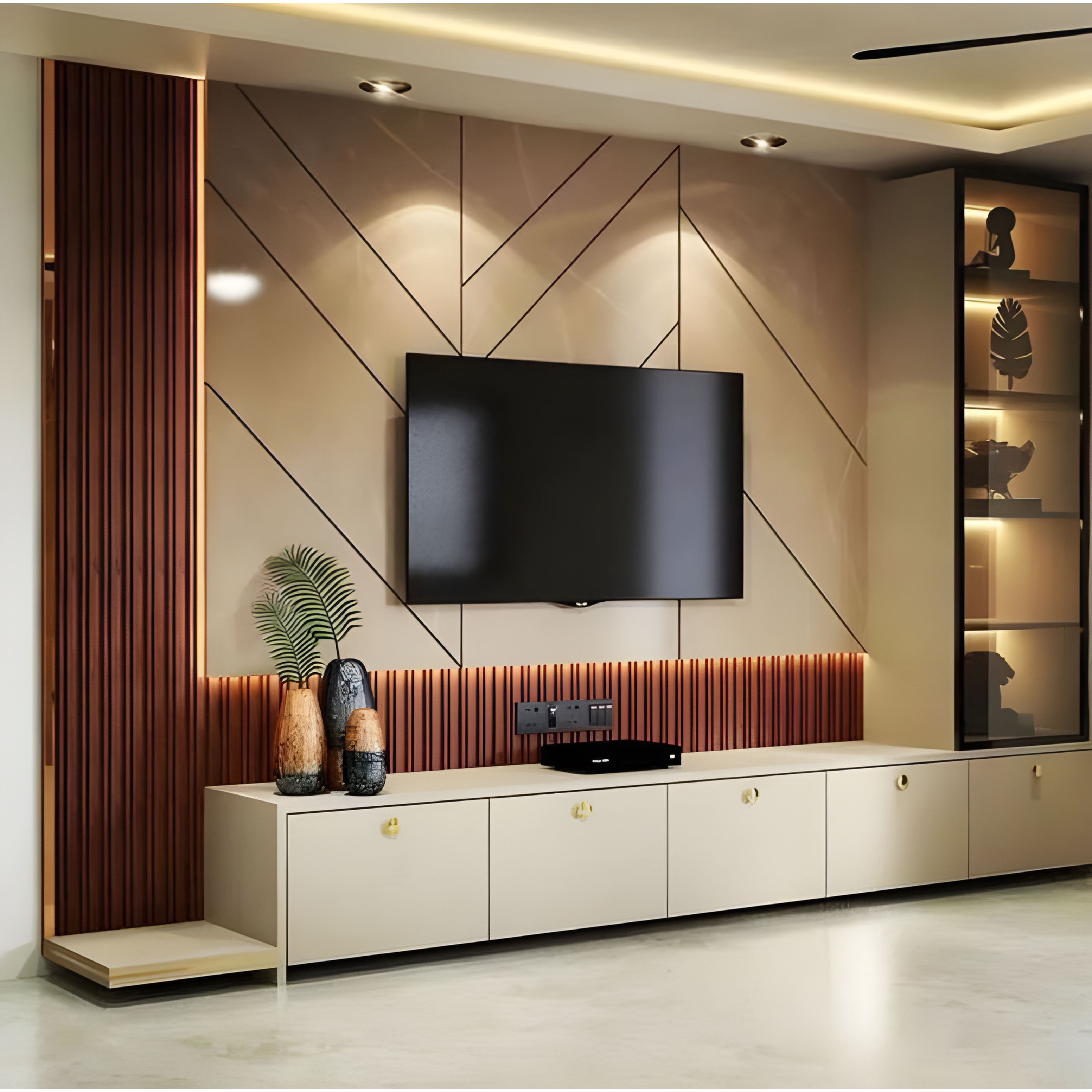 TV Unit Furniture Design - AlUmaima Interiors