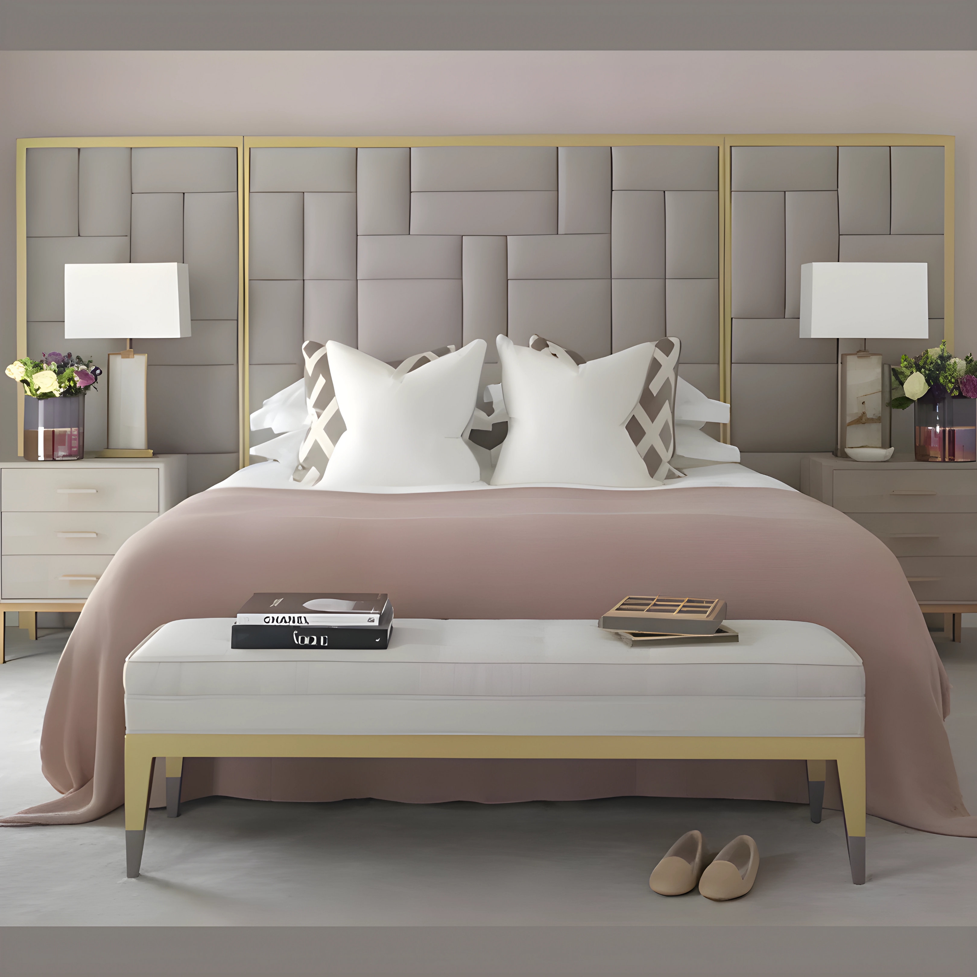 Wall Design Bed - AlUmaima Interiors