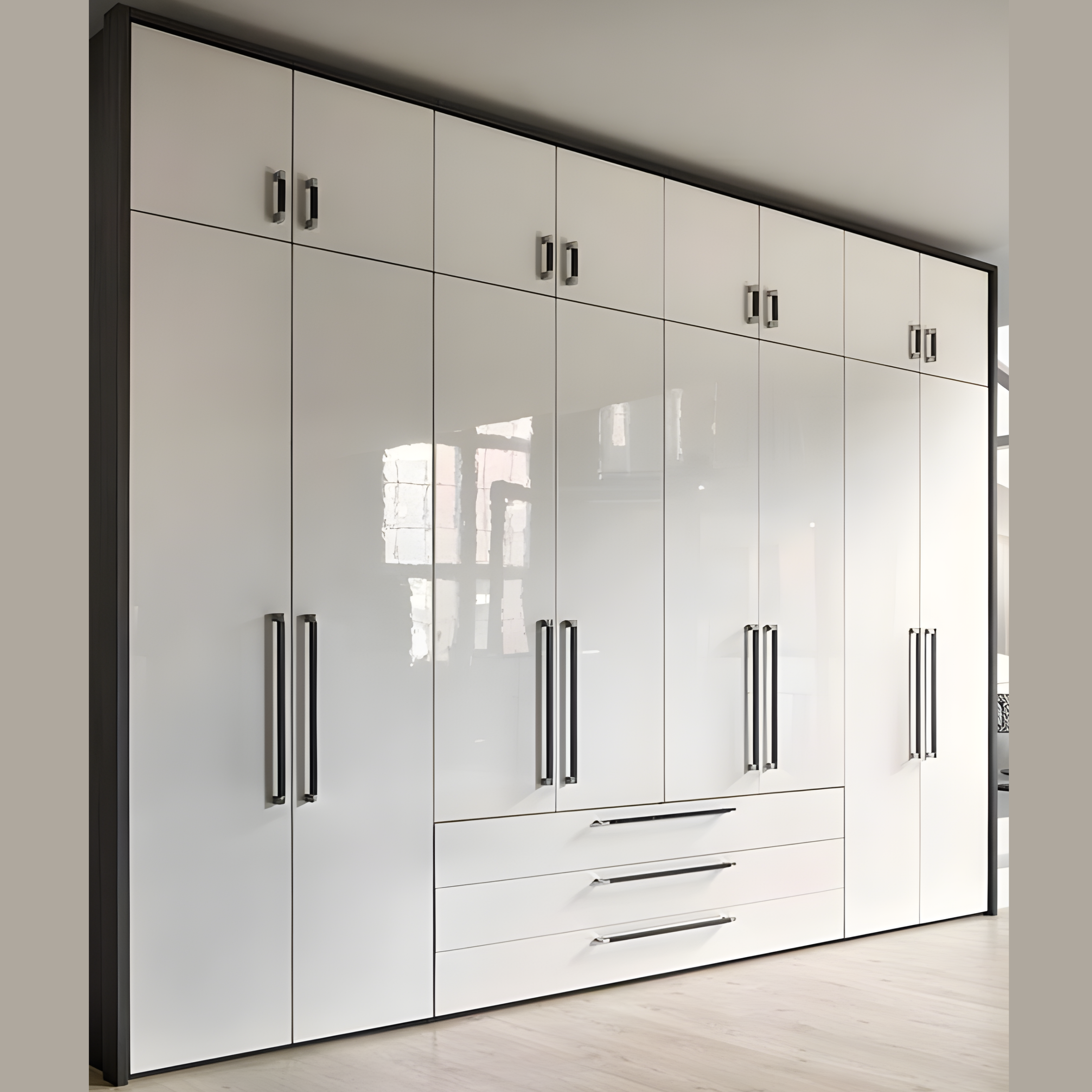 White Interior Wardrobe - AlUmaima Interiors