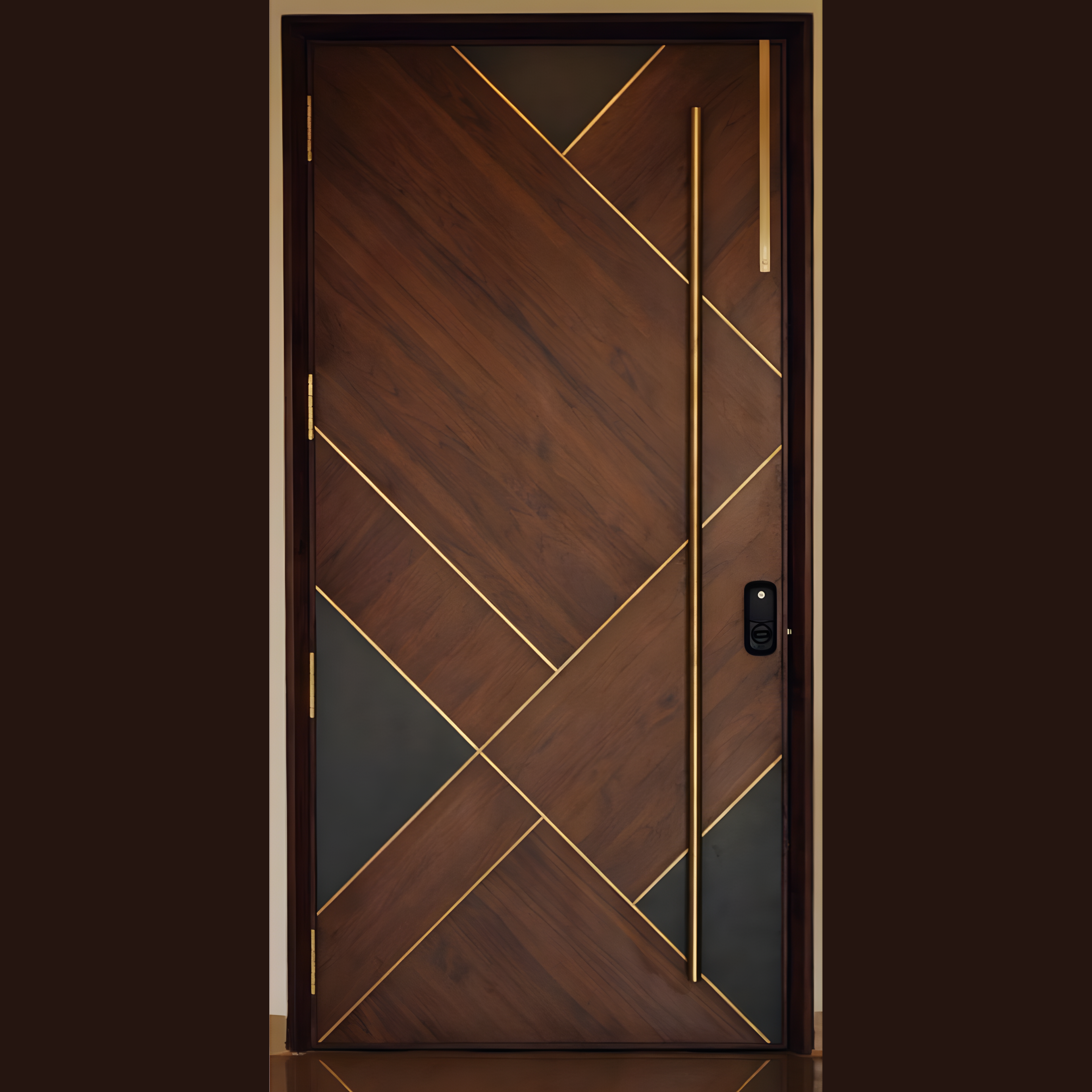 Wooden Craft Door - AlUmaima Interiors