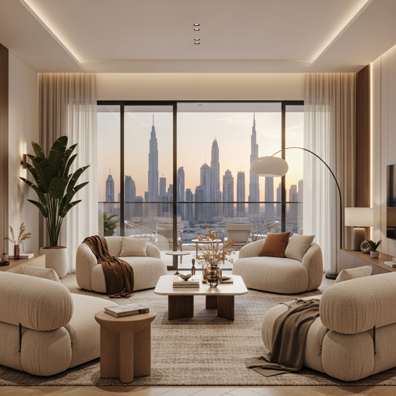 Open interior design concept in dubai and abu dhabi